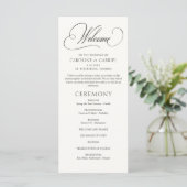 Formal Script Calligraphy Wedding Program (スタンド正面)