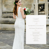 Formal Traditional Gold Text 2 Venue Wedding