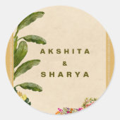 Formal Traditional Wedding Invitation  ラウンドシール (正面)