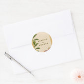 Formal Traditional Wedding Invitation  ラウンドシール (封筒)