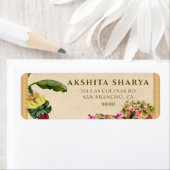 Formal Traditional Wedding Return Address Label  ラベル (インサイチュ)