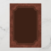 Formal Western Desert Wedding 箔招待状 (裏面)