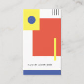 formas geometría bauhaus rojo amarillo azul 名刺 (正面)