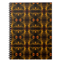 formas, 'trasos dourados flutuam' em fundo escuro.