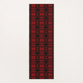 formas, 'trasos vermelhos flutuam' em fundpreto. ヨガマット (裏面)