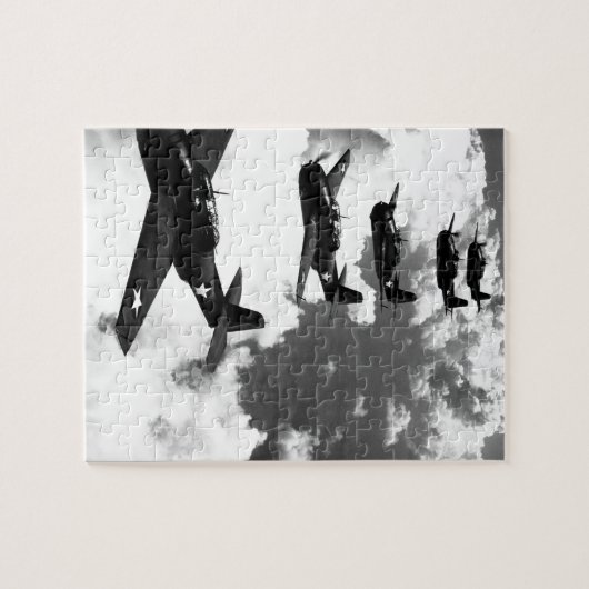 formation_WarイメージのTBF (報復者)の飛行 ジグソーパズル (横)
