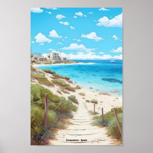 Formenteraスペイン旅行 ポスター (正面)