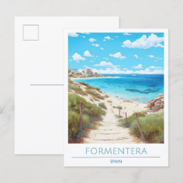 Formenteraスペイン旅行 ポストカード