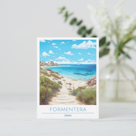 Formenteraスペイン旅行 ポストカード (スタンド正面)