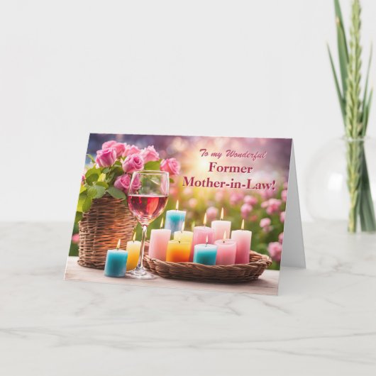 Former or Ex Mother in Law on Mothers Day Pretty シーズンカード (正面)