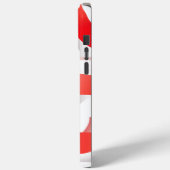 🔴 Formes Géométriques en Rouge et Blanc ⚪ Case-Mate iPhoneケース (裏面 / 左)