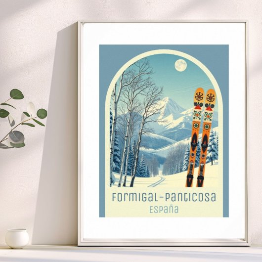 Formigal-Panticosa スペイン エスパーニャ スキーリゾート ポスター