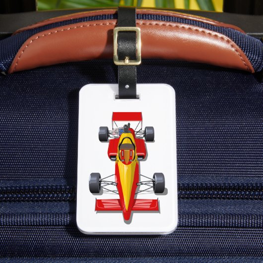 Formula 1 race car ラゲッジタグ (正面インサイチュ2)