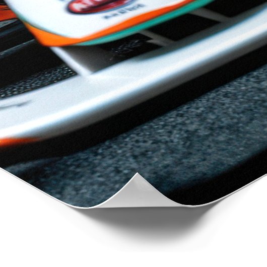 Formula One Racer in Car Ready for High Speed  ポスター (角)