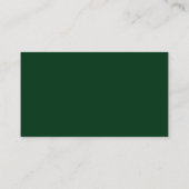 Forrest Green Minimalist名刺 名刺 (裏面)