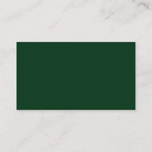 Forrest Green Minimalist名刺 名刺 (裏面)