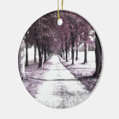 Forrest Gumpのピンクの道 セラミックオーナメント (左)