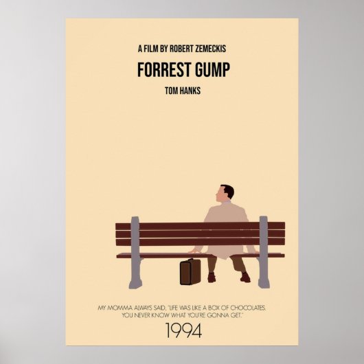 Forrest Gumpミニマリスト映画 ポスター (正面)