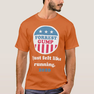 Forrest Gump 2020私は単に感じのランニングように Tシャツ