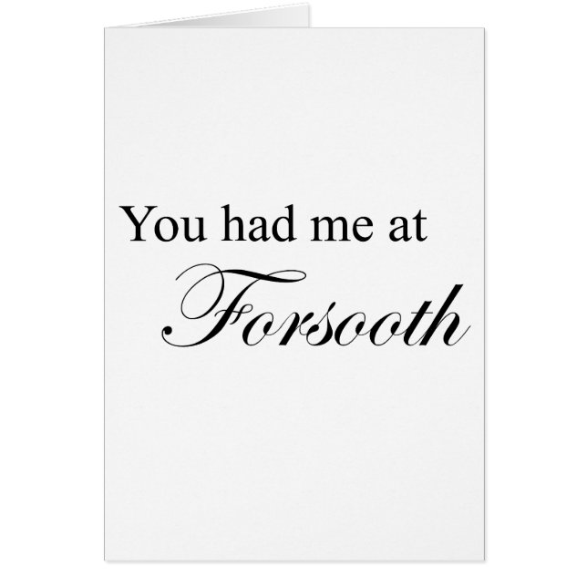 Forsoothで私がありました (正面)