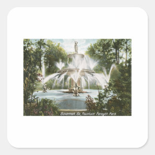 Forsyth公園、サバンナの1906年のヴィンテージ スクエアシール