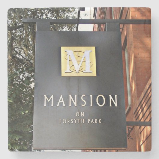 Forsyth公園、サバンナ、ジョージアのコースターの大邸宅 ストーンコースター (正面)