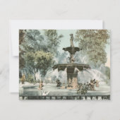 Forsyth Fountain Savannah GA Photo Save the Date 招待状 (正面)
