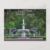 Forsyth Park Fountain, Savannah Georgia ポストカード (正面)
