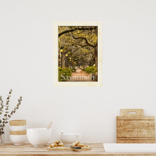 Forsyth Park - Savannah, GA ポスター (キッチン)