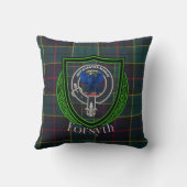 Forsyth Scottish Clan Tartan & Crest クッション (裏面)