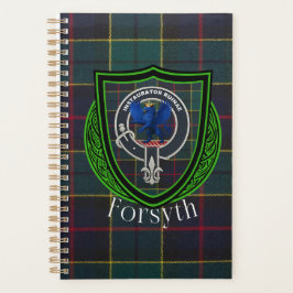 Forsyth Scottish Clan Tartan & Crest プランナー手帳