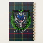 Forsyth Scottish Clan Tartan & Crest プランナー手帳 (裏面)
