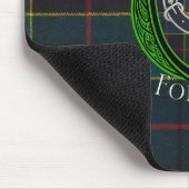 Forsyth Scottish Clan Tartan & Crest マウスパッド (コーナー)