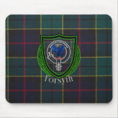 Forsyth Scottish Clan Tartan & Crest マウスパッド (正面)