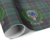 Forsyth Scottish Clan Tartan & Crest ラッピングペーパー (ロールコーナー)