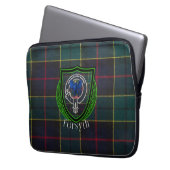 Forsyth Scottish Clan Tartan & Crest ラップトップスリーブ (正面左)