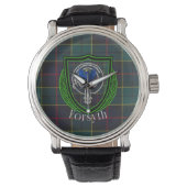 Forsyth Scottish Clan Tartan & Crest 腕時計 (正面)