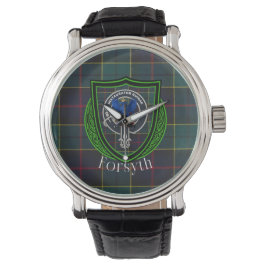 Forsyth Scottish Clan Tartan & Crest 腕時計