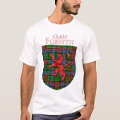 Forsyth Tartan Scottish Plaid Lion Rampant Tシャツ (正面)