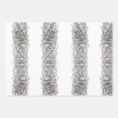 FORSYTHIAとDOTSとZIPPYストライプラップ紙 ラッピングペーパーシート (正面3)