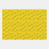 FORSYTHIAとDOTSとZIPPYストライプラップ紙 ラッピングペーパーシート (正面)