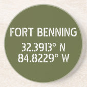 Fort Benning Latitude Longitude  コースター (正面)