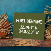 Fort Benning Latitude Longitude  Tabletop フォトプラーク (側面)