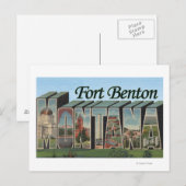 Fort Benton, Montana – ラージ・レター・シーン ポストカード (正面/裏面)