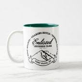 Fort Blissによっては配偶者クラブが入隊しました ツートーンマグカップ (左)