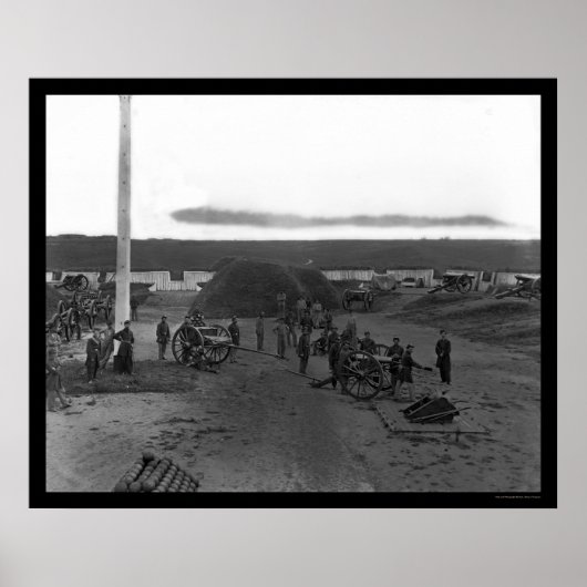 Fort C. F. Smith 1865で大砲をロードする ポスター (正面)