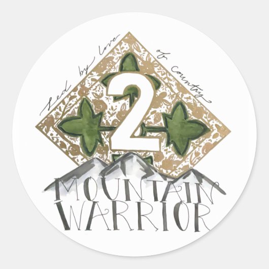 Fort Carson Military 4ID card ラウンドシール (正面)