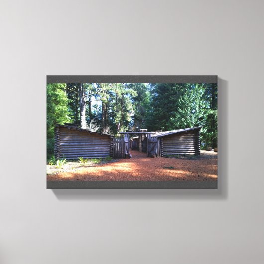 Fort Clatsop,アストリア,オレゴン キャンバスプリント (正面)