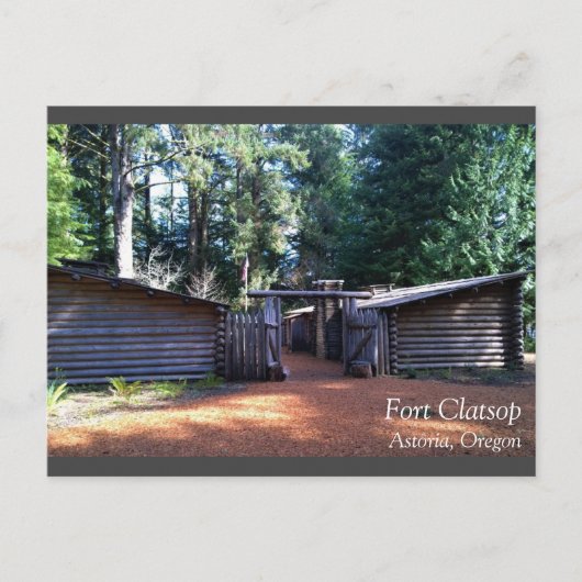 Fort Clatsop，アストリア，オレゴン ポストカード (正面)