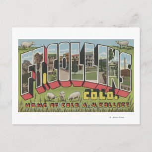 Fort Collins、コロラド州-大きい手紙場面 ポストカード